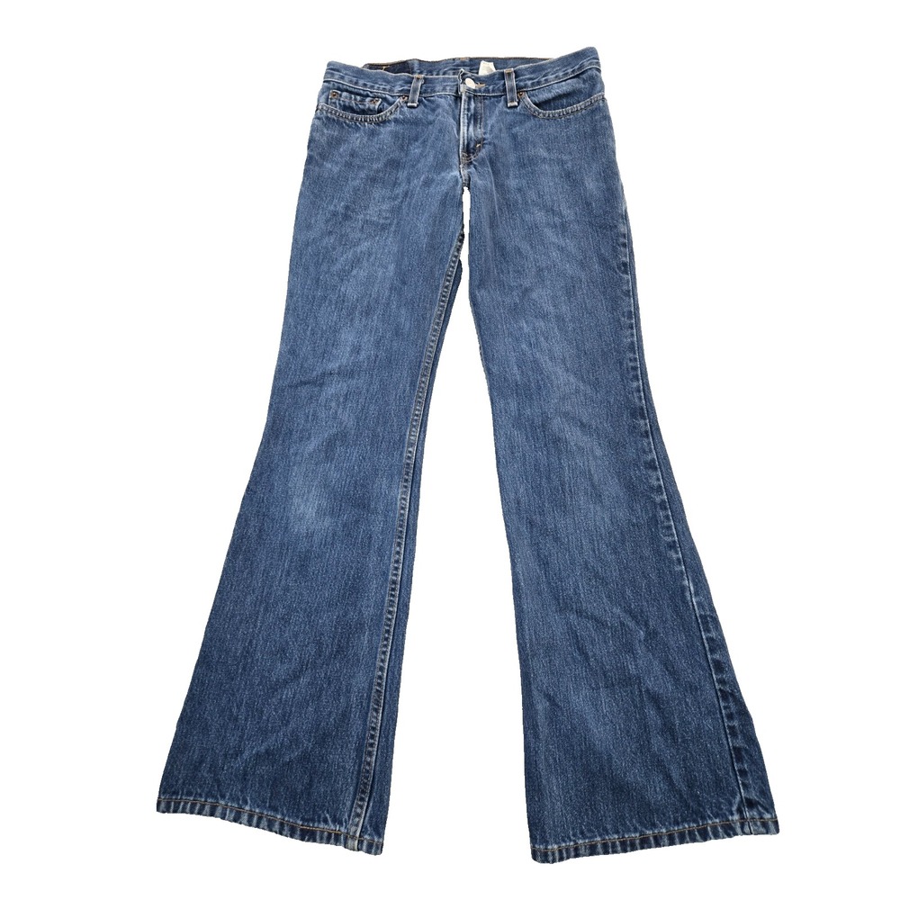 Vintage Levis 514 Blue Jeans Womens Size 7 Superlow Flared Leg Made in USA VTG